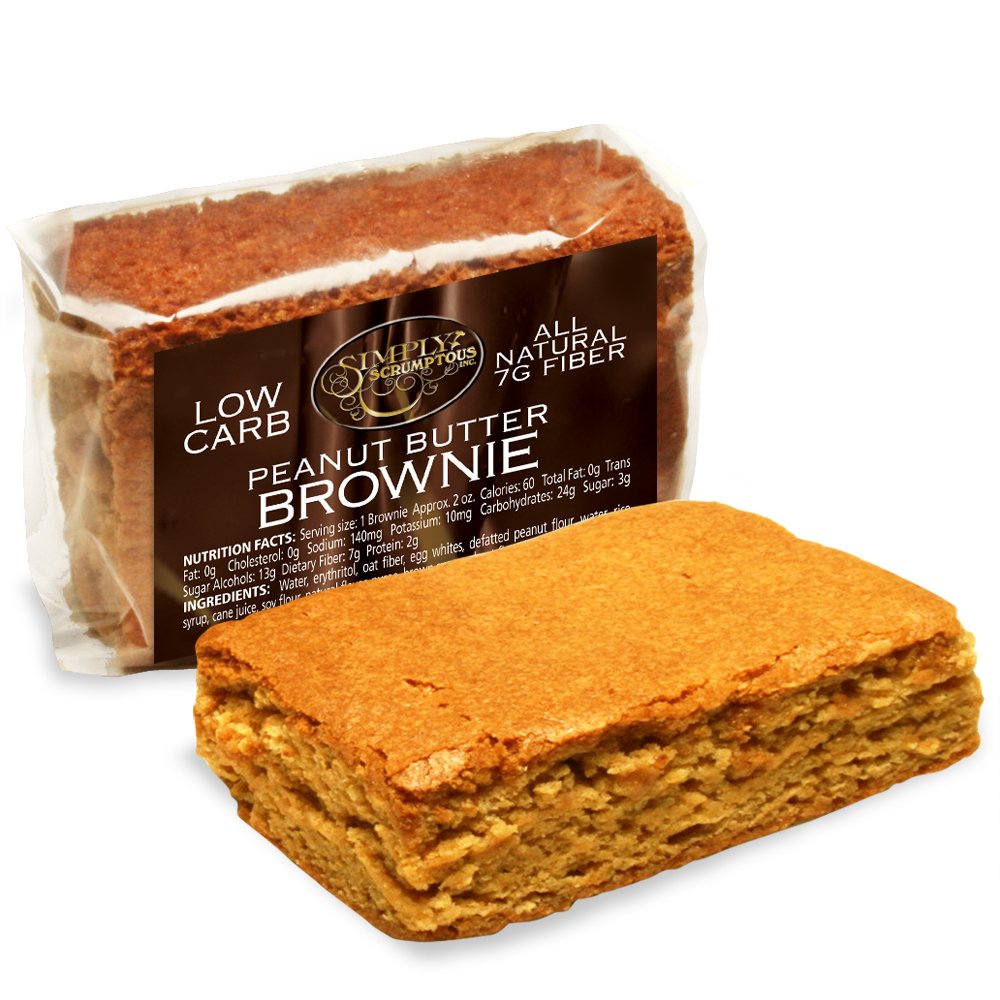 Simply Scrumptous Fat Free Low Carb Brownie 1 brownie *KEEP FROZEN* Simply Scrumptous Top Nutrition Canada