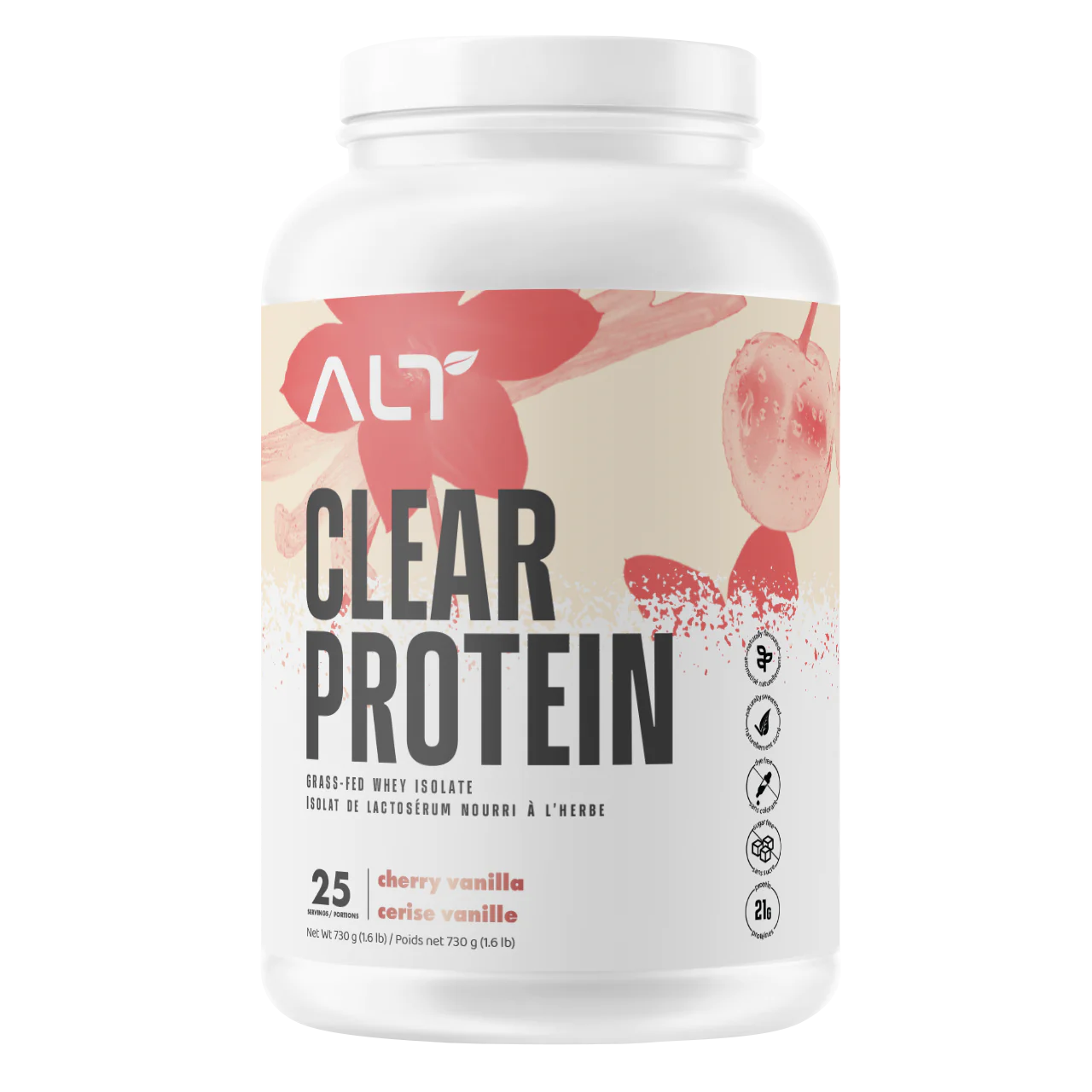 ALT Clear Protein Grass Fed Whey Isolate 25 servings ALT Top Nutrition Canada