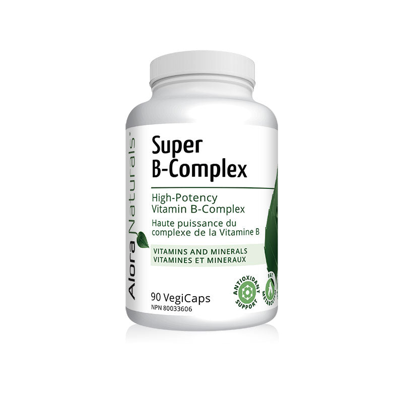 Alora Naturals Super B-Complex 90 Vegicaps Alora Naturals Top Nutrition Canada