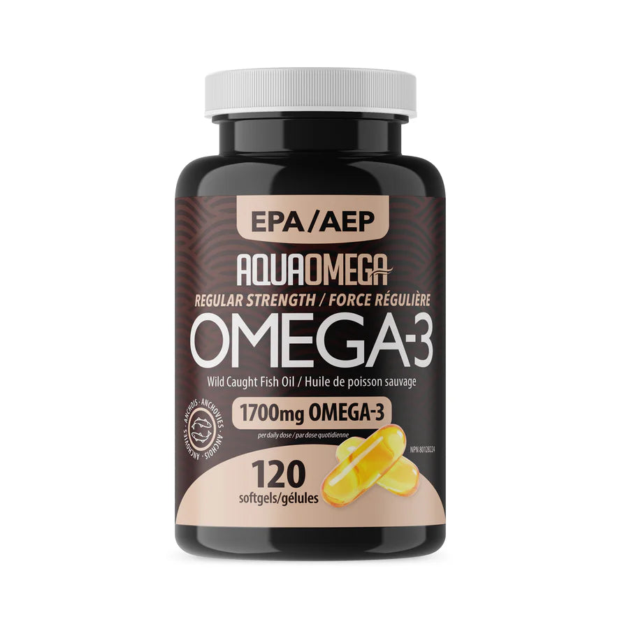 AquaOmega Fish Oil Omega-3 (120 softgels)