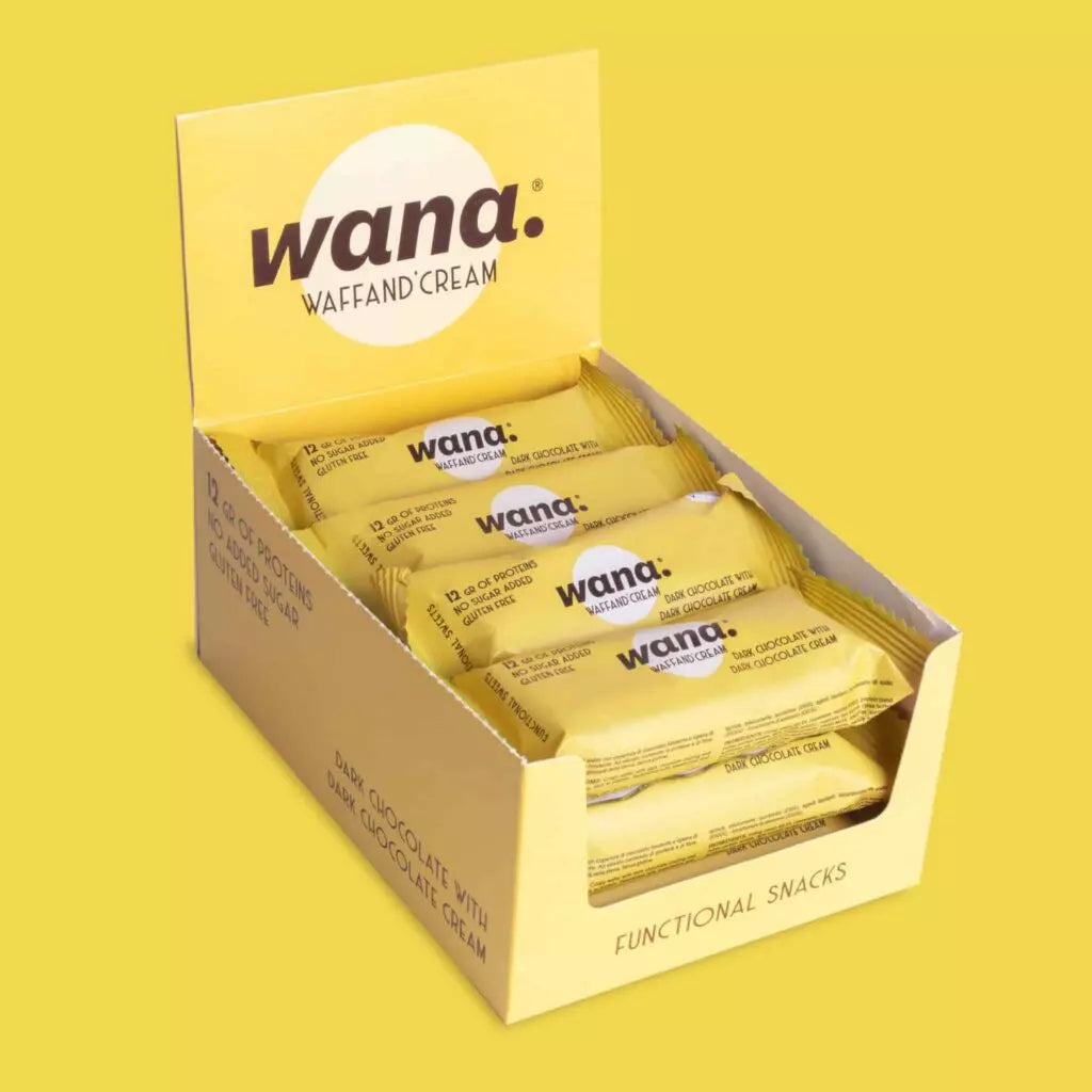 WANA Waffand'Cream "Kinder Bueno" Keto Protein Bars 1 Box of 12 Bars WANA Top Nutrition Canada