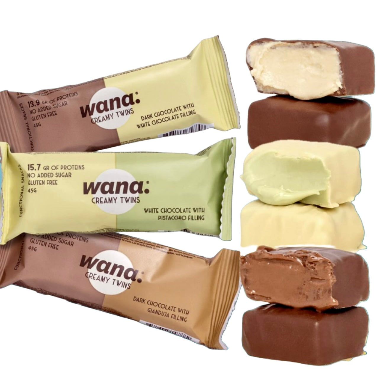 WANA CREAMY TWINS Keto Protein Bar 1 bar WANA Top Nutrition Canada