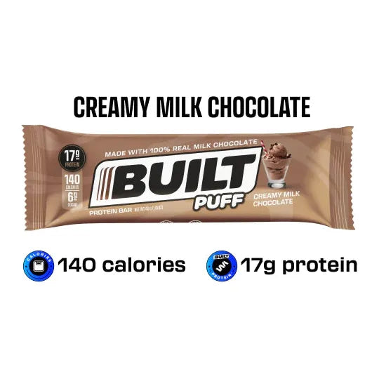 Built Protein Bar PUFFS 1 bar Built Bar Top Nutrition Canada