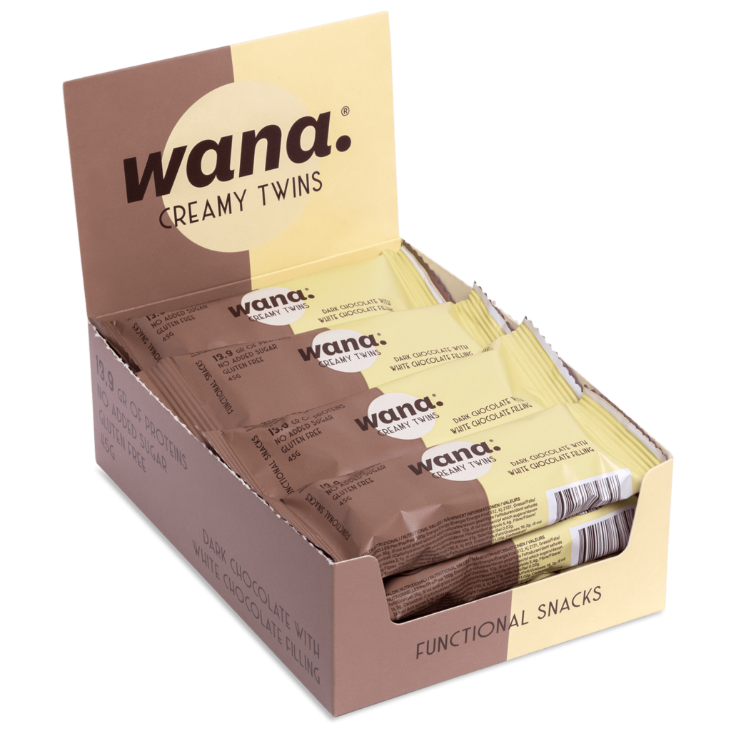 WANA CREAMY TWINS Keto Protein Bars 1 Box of 12 Bars WANA Top Nutrition Canada