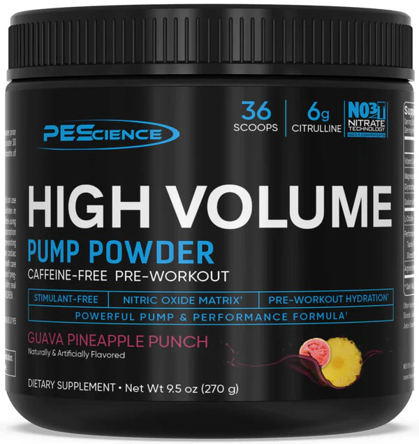 PEScience High Volume Stim-Free Pre-Workout (36 servings)