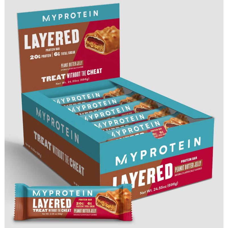 MyProtein Layered Protein Bar 1 bar MyProtein Top Nutrition Canada