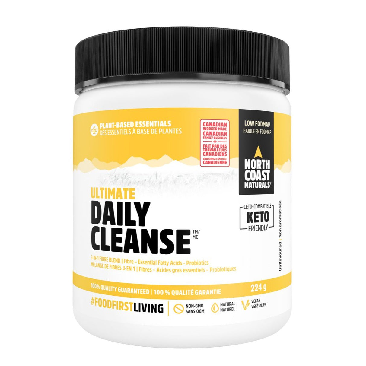 North Coast Naturals Ultimate Daily Cleanse Fibre and Essential Fatty Acids 224g North Coast Naturals Top Nutrition Canada