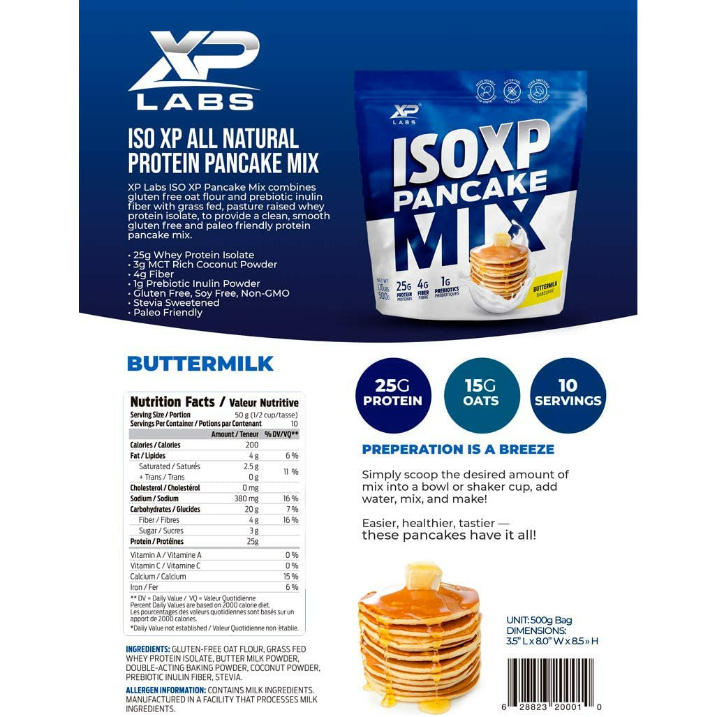 ISO XP Protein Pancake Mix 500g XPLabs Top Nutrition Canada