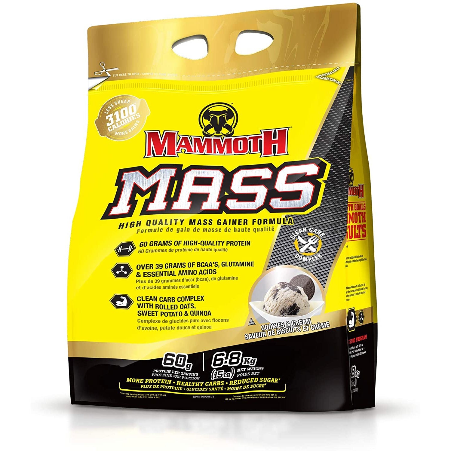 Mammoth Mass 15 lbs Mammoth Top Nutrition Canada