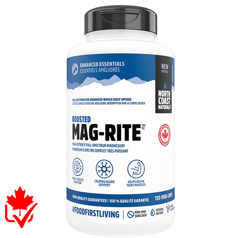 North Coast Naturals Boosted Mag-Rite 120 caps North Coast Naturals Top Nutrition Canada