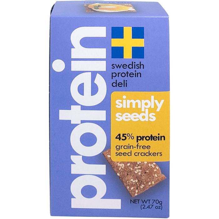 Swedish Protein Deli Grain-Free KETO Protein Crackers 60g Swedish Protein Deli Top Nutrition Canada